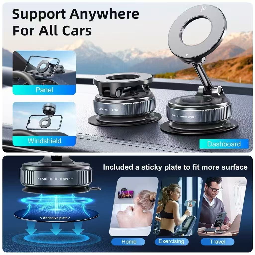 Suporte Magnético 360° para Celular | Fixação Ultra Forte