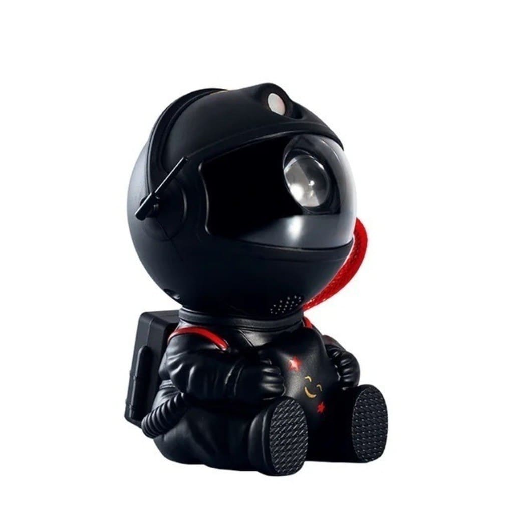 Mini Projetor Astronauta Galáxia Luz Noturna Estrela LED Decoração Quarto Infantil USB Rotação 360°